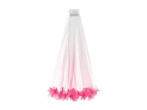 Welon z frędzlami, różowy 69 cm