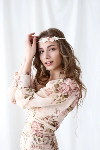 Wianek, różowy, 18 cm