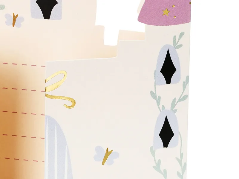 Zaproszenia Zamek 12.5x15.5 cm (1 op. : 6 szt.)