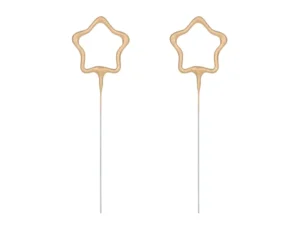 Zimne ognie Gwiazdki złoty, 16.5 cm (1 op. : 2 szt.)