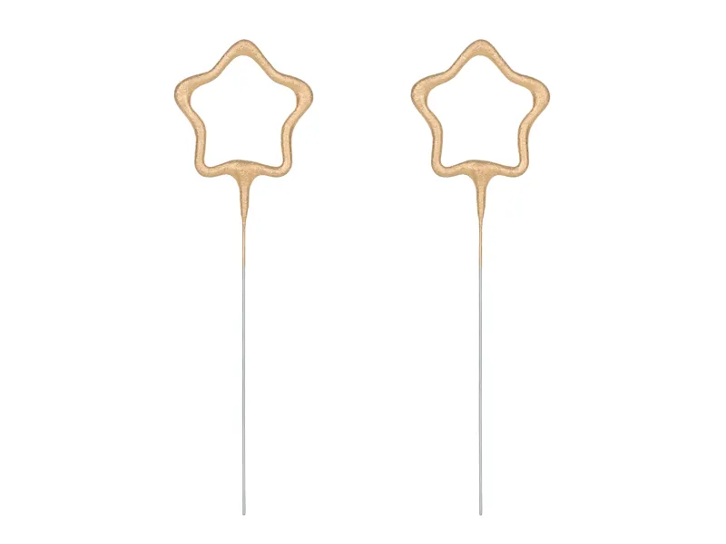 Zimne ognie Gwiazdki złoty, 16.5 cm (1 op. : 2 szt.)