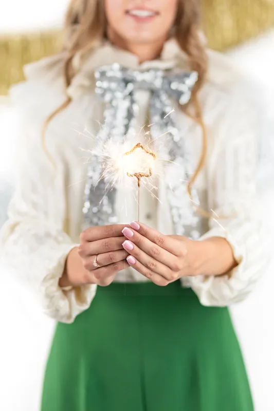 Zimne ognie Gwiazdki złoty, 16.5cm (1 op. : 2 szt.)