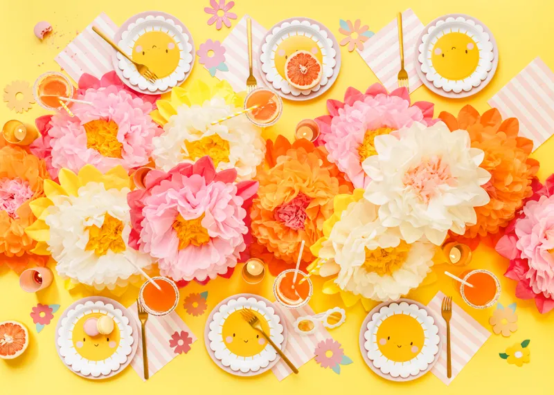 Znaczniki na kieliszki Kwiaty, 5.5-9.5x5.7-10cm