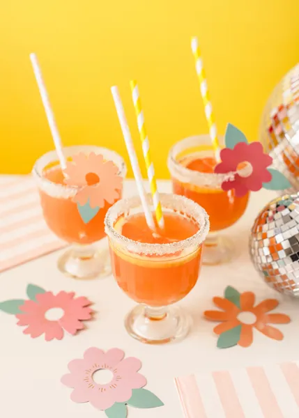 Znaczniki na kieliszki Kwiaty, mix, 5.5-9.5x5.7-10 cm