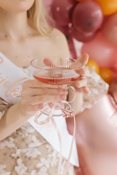 Znaczniki na kieliszki Pierścionki, 4x6.5 cm (1 op. : 10 szt.)