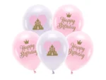 Balony Eco 33cm Happy Birthday mix