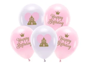 Balony Eco 33cm Happy Birthday mix