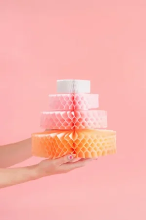 Dekoracja bibułowa tort 23cm