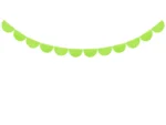 Girlanda bibułowa zielona 3m 2
