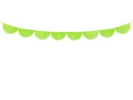 Girlanda bibułowa frędzle zielone jabłuszko 3m