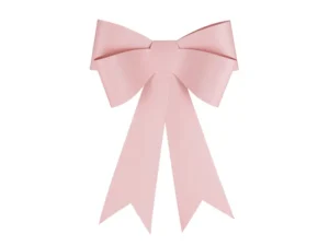 Kokarda dekoracyjna DIY jasny róż 55x71cm