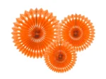 Rozety dekoracyjne, pomarańczowe 20-30cm