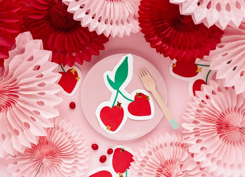 Serwetki Wiśnie 13.5x16 cm