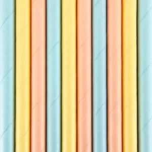 Słomki papierowe Summer time, 19,5cm