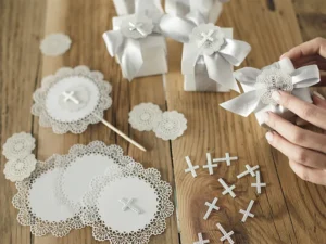 Aplikacje Krzyż srebrny, 27mm