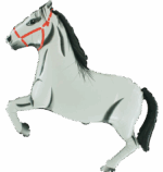 Balon Foliowy Koń Biały 60x81 cm