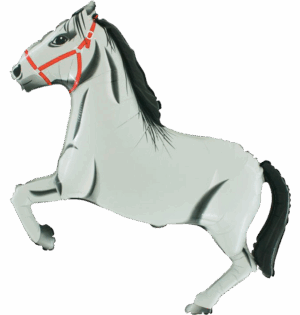 Balon Foliowy Koń Biały 60x81 cm