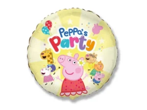 Balon Foliowy okrągły Świnka Peppa Party 45 cm