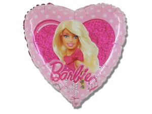Balon Foliowy serce Barbie 46 cm różowy