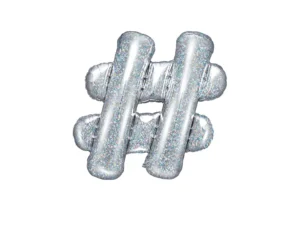 Balon foliowy # 35 cm holograficzny