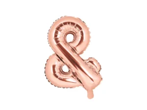 Balon foliowy & 35cm różowe złoto