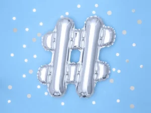 Balon foliowy # 35 cm srebrny