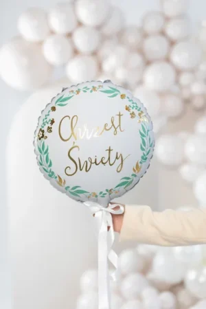 Balon foliowy ''Chrzest Święty'' 45cm