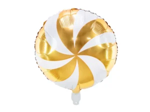 Balon foliowy Cukierek 35 cm złoty