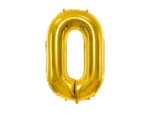Balon foliowy Cyfra ''0'' 86cm złoty