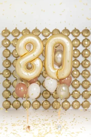 Balon foliowy Cyfra '0' 86cm złoty