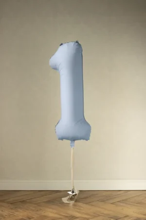 Balon foliowy Cyfra '1' 86cm mglisty niebieski