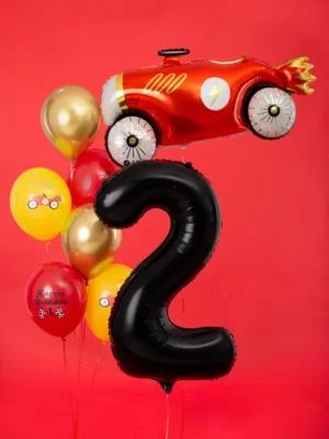 Balon foliowy Cyfra ''2'' 86 cm czarny