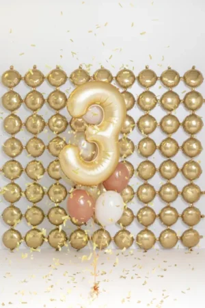 Balon foliowy Cyfra '3' 86cm złoty