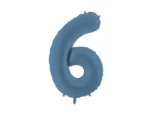 Balon foliowy Cyfra '6' 86cm granatowy