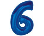 Balon foliowy Cyfra ''6'' 92 cm niebieski