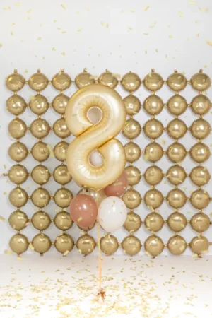 Balon foliowy Cyfra '8' 86cm złoty