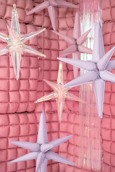 Balon foliowy Gwiazda 3D, 70 cm, opalizujący