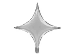 Balon foliowy Gwiazda 4-ramienna 45cm srebrny
