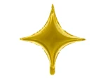 Balon foliowy Gwiazda 4-ramienna 45cm złoty