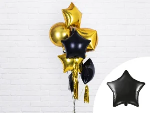Balon foliowy Gwiazdka 48 cm czarny