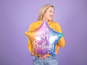 Balon foliowy Happy Birthday 40cm