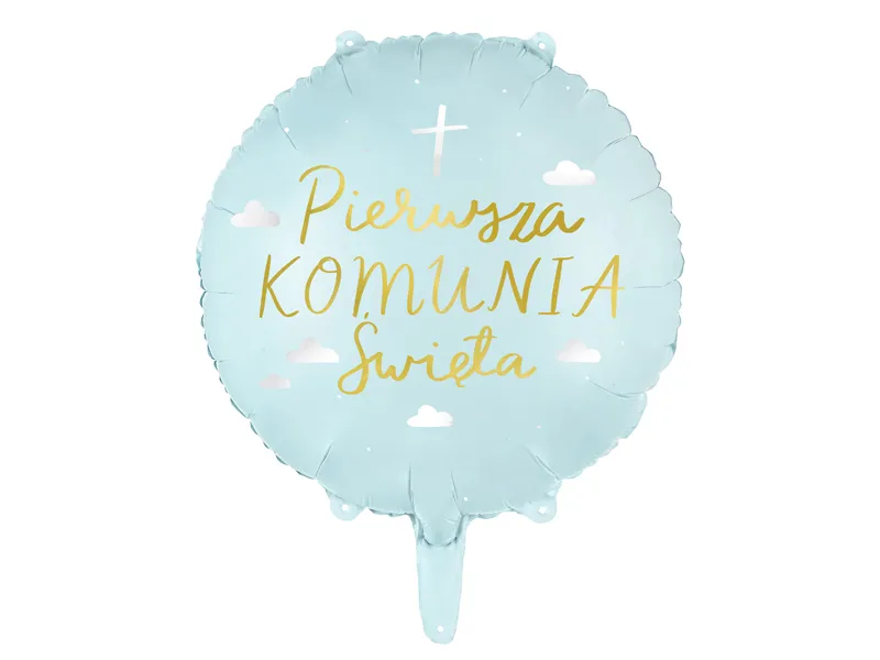 Balon foliowy Komunia Święta 45 cm