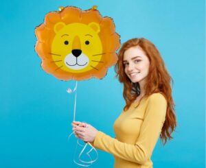 Balon foliowy Lew 43x38cm głowa
