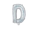 Balon foliowy Litera ''D'' 35cm holograficzny