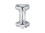 Balon foliowy Litera ''I'' 35 cm srebrny