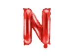 Balon foliowy Litera ''N'' 35 cm czerwony