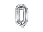 Balon foliowy Litera ''O'' 35cm srebrny
