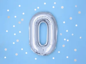 Balon foliowy Litera ''O'' 35 cm srebrny