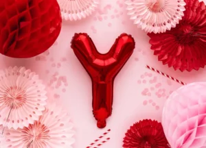 Balon foliowy Litera ''Y'' 35cm czerwony