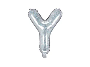 Balon foliowy Litera ''Y'' 35cm holograficzny
